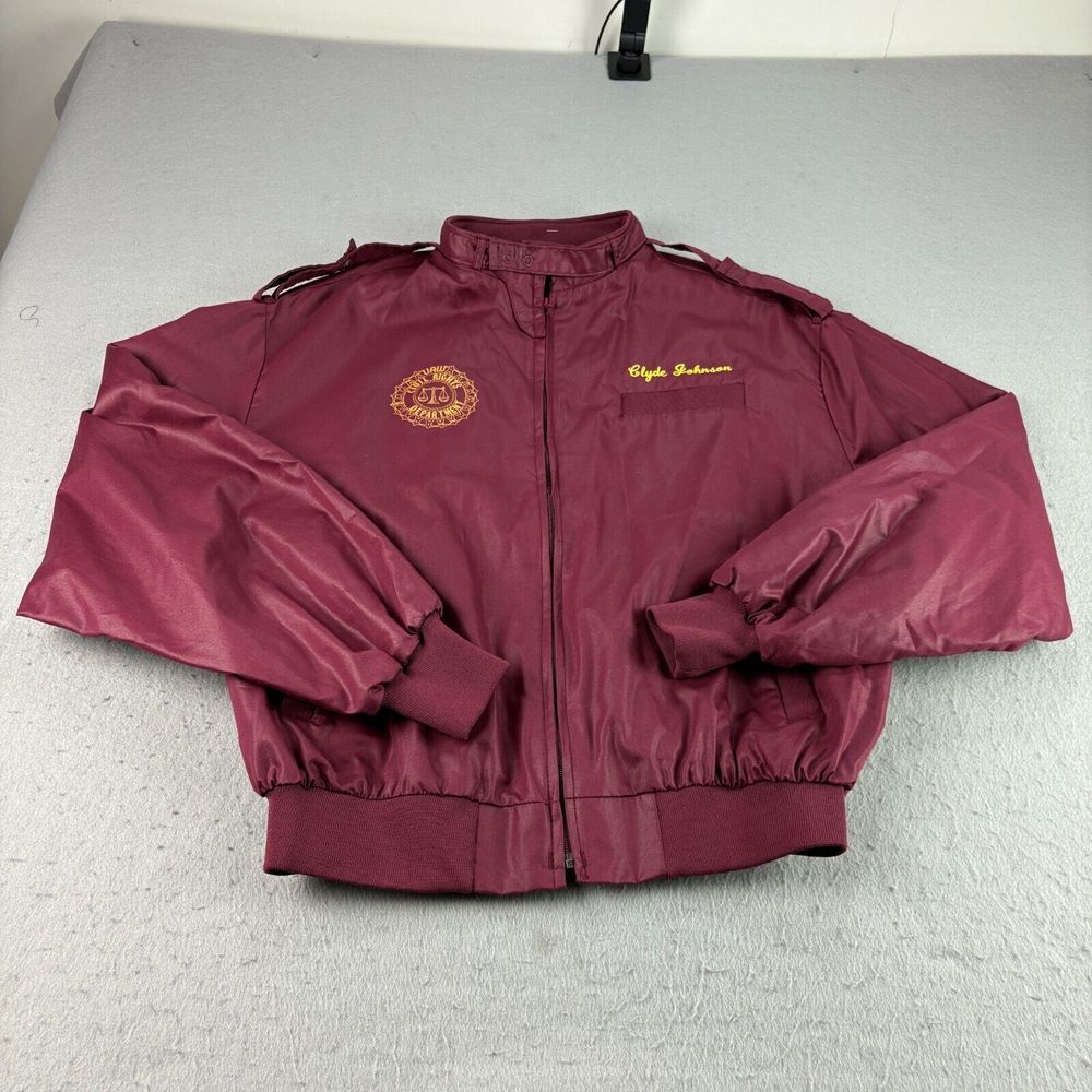 Vintage King Louie Jacket Mens 2XL Red Windbreaker Full Zip Civil Rights Made‎